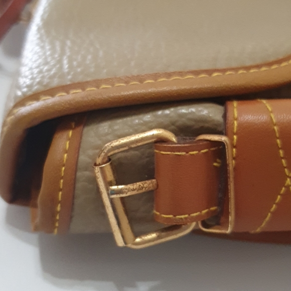 Vintage Dooney and Bourke Taupe Leather Briefcase - Picture 7 of 14